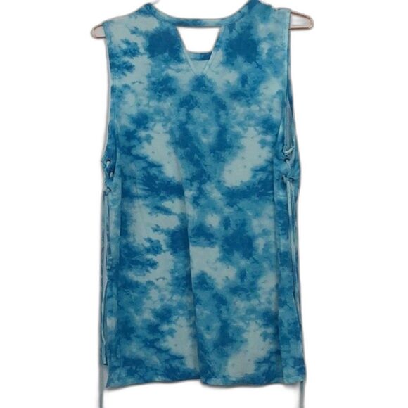 Wonder Woman Logo Tie Dye Lattice Side Tank Top New XL - Picture 6 of 6